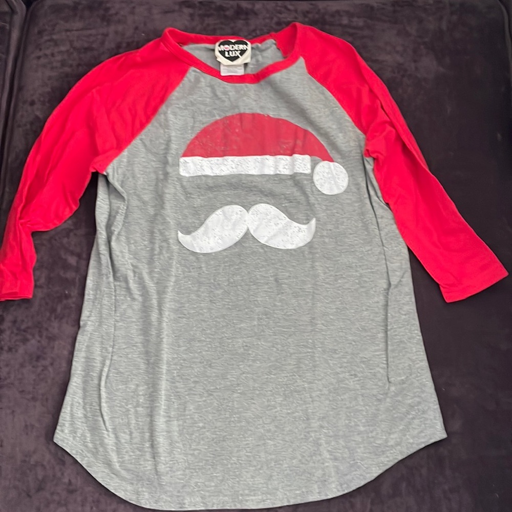 Santa baseball top